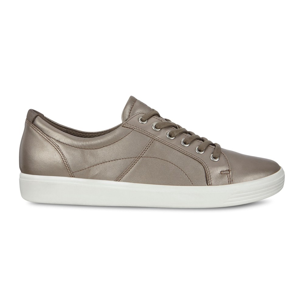 ECCO Womens Sneakers Silver - Soft Classic - BQV-967340